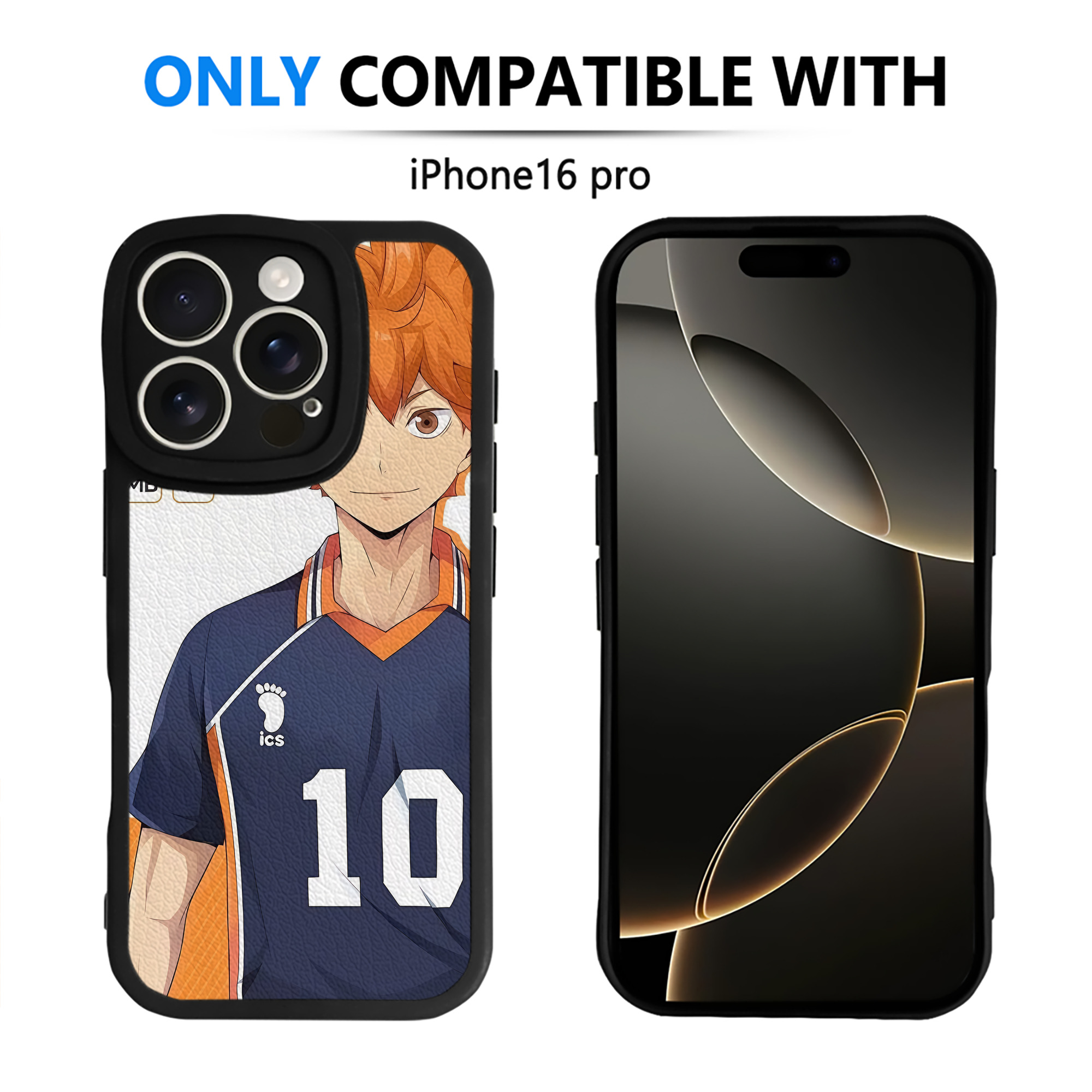 （画像用） ハイキュー!! Haikyu!! 【iPhone 16シリーズ対応】シリコンスマホケース（レザー調） 材質：シリコン
